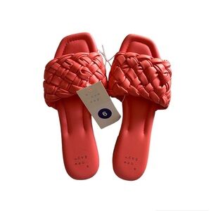 A New Day Carissa Woven Slide Women Sandal size 6